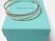 Pair Of Elegant Tiffany Sterling Silver Interlocking Bangle Bracelets + Box