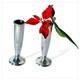 Pair Of Single Flower Vases Silver Plated Vintage Krupp Milano Gio Ponti 1936