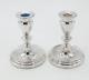 Pair Of Sterling Silver Piano Candlesticks Vintage 1971 Birmingham A. T Cannon