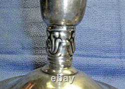 Pair Of Sterling Silver Royal Danish Weighted Candlestick Candle Holder N271