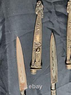 Pair Of VIntage Pampas Argentina Brazil Gaucho Inox Boot Knife with Scabbard