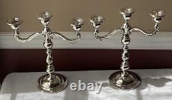 Pair Of VTG Electro Plate Nickle Silver (EPNS) Candlestick Holders, 1966