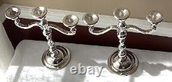 Pair Of VTG Electro Plate Nickle Silver (EPNS) Candlestick Holders, 1966