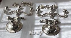 Pair Of VTG Electro Plate Nickle Silver (EPNS) Candlestick Holders, 1966