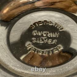 Pair Of VTG. Sterling Duchin Silver Candle Holders Weighted 1950's