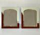 Pair Of Vintage 1930s Art Deco Reverse Painted & Silver Glass Picture Frame