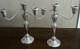 Pair Of Vintage 3 Light Newport Weighted Sterling Silver Candelabra. 11 High