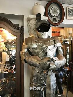 Pair Of Vintage 7 Feet Tall Armor Medieval Knights