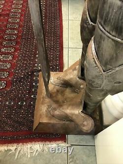 Pair Of Vintage 7 Feet Tall Armor Medieval Knights