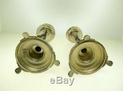 Pair Of Vintage Continental Silver 6 3/4 Figural Salt/pepper Cellars-fantastic