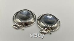 Pair Of Vintage Hallmarked Solid Sterling Silver Apple Shape Pin Dishes 25.7g