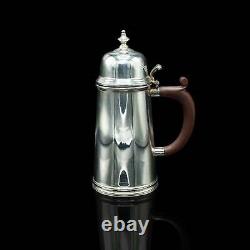 Pair Of Vintage Hot Chocolate Jugs, English, Silver Plate, Coffee Serving Pot