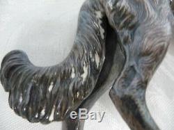 Pair Of Vintage Jennings Brothers Silver Plate Borzoi Dogs Art Deco