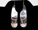 Pair Of Vintage Nw Coast Native Sterling Silver Earrings Signed Francis Dick