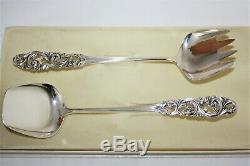 Pair Of Vintage Silver Servers Tele By Mylius Brodrene Norway In Original Box