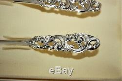 Pair Of Vintage Silver Servers Tele By Mylius Brodrene Norway In Original Box