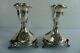Pair Of Vintage Small Stunning 71 Grams Silver 925 Candle Stick Holders