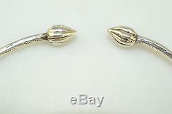 Pair Of Vintage Sterling Silver Jamaican Wi 7.75 Cuff Bracelets 22.8 Grams Tw