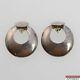 Pair Of Vintage Taxco Tcm-09 Mexico Marked 925 Sterling Silver Post Earrings