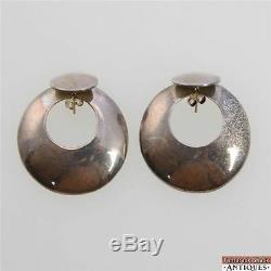 Pair Of Vintage Taxco TCM-09 Mexico Marked 925 Sterling Silver Post Earrings