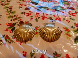 Pair Of Vintage Tiffany & Co Sterling Silver Shell Small Nut Dishes