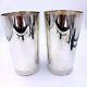 Pair Of Vintage Tiffany & Co. Heavy Sterling Silver Tumblers 5 1/4