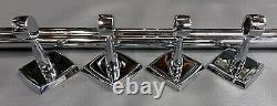 Pair Rare VTG 1930s-40s Hall-Mack Aristochrome 400 Towel Bars Bar 30