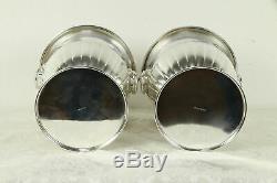 Pair Silverplate English Vintage Champagne Buckets or Wine Coolers #31309