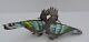 Pair Sterling Silver 925 Enamel Filigree Cloisonne Birds Figurine Sculpture 80g