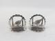 Pair Sterling Silver Shooting Interest Menu Holders 1985 London Vintage