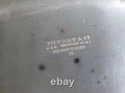 Pair TIFFANY & CO Vintage Silverplate 14 & 18 Oval Platters