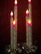 Pair Vintage 1940s Gold/silver Mirostar Mesh Candoliers Candelabra Candles Euc
