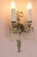 Pair Vintage/antique Sconces French Crystal Electric Beautiful