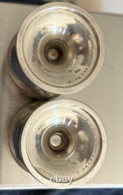 Pair Vintage Authentic Tiffany Co Sterling Silver Cordial Cup Shot Glasses 22595