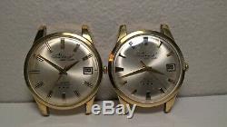 Pair Vintage Citizen AD51507081 Super Jet 39J Auto Dater for Parts/Repair AS IS