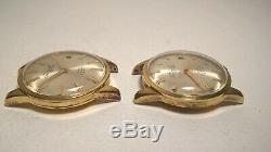 Pair Vintage Citizen AD51507081 Super Jet 39J Auto Dater for Parts/Repair AS IS