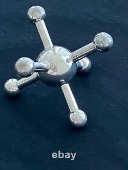 Pair Vintage Edwardian Silver Knife Rests Christopher Dresser Roberts + Belk