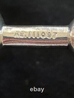 Pair Vintage Edwardian Silver Knife Rests Christopher Dresser Roberts + Belk