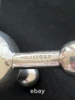 Pair Vintage Edwardian Silver Knife Rests Christopher Dresser Roberts + Belk
