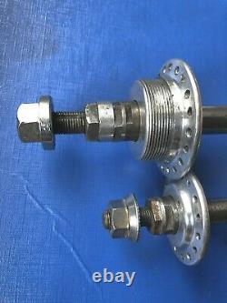 Pair Vintage Fb Fratelli Brivio Extra Luxury, Low Flange Hubs 32/40h, In Good Con