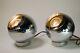 Pair Vintage George Kovacs Mcm Wall To Wall Lamp Chrome Eyeball Magnetic Sconce