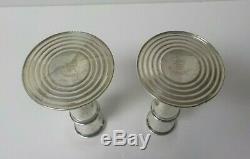 Pair Vintage Gorham Sterling Silver 7 Candlesticks