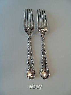 Pair Vintage Gorham Strasbourg Sterling Silver Luncheon Forks