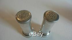 Pair Vintage Rudisill Foundry Co. Sterling Silver Cased Salt & Pepper Shakers