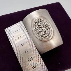 Pair Vintage Sterling Silver 925 Vodka Shot Cups Engraved Marked in Org Box 80g