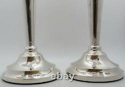 Pair Vintage Sterling Silver Candlesticks Fully Hallmarked Birmingham 1978