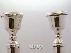 Pair Vintage Sterling Silver Candlesticks Fully Hallmarked Birmingham 1978