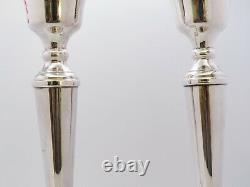 Pair Vintage Sterling Silver Candlesticks Fully Hallmarked Birmingham 1978