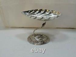 Pair Vintage Sterling Silver Gorham Durgin Compotes Dolphin holding Sea Shells