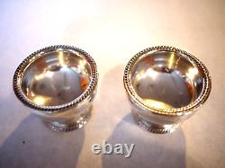 Pair / Vintage Sterling Silver Salts / M. Fred Hirsch Co 1920-45